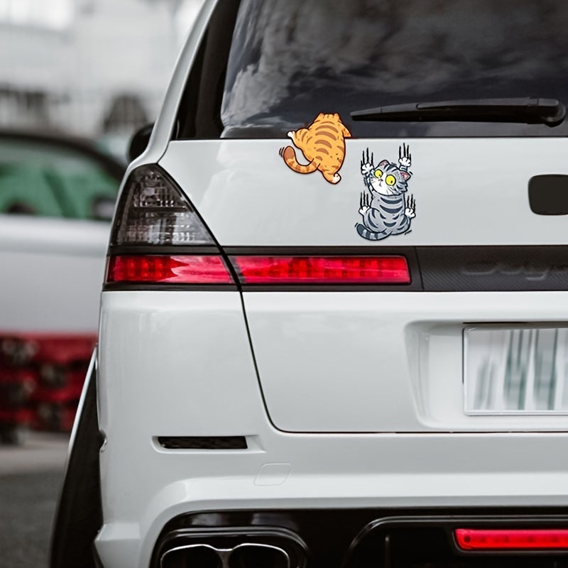 Cute cat cartoon decal car stickers