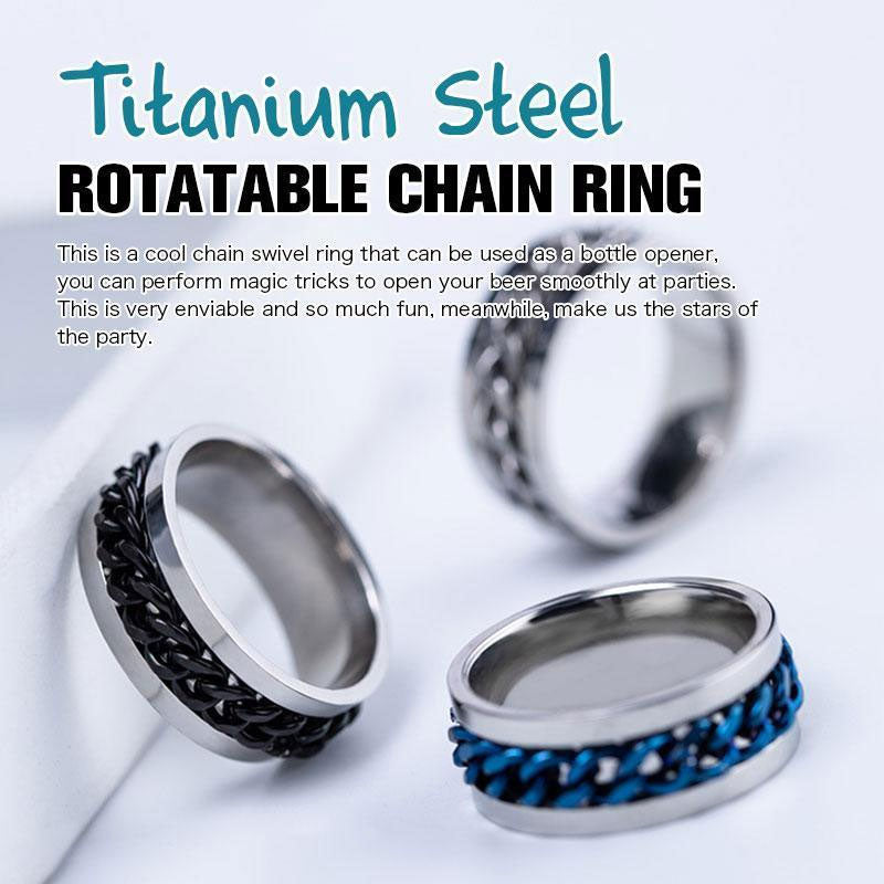 Titanium Steel Rotatable Chain Ring