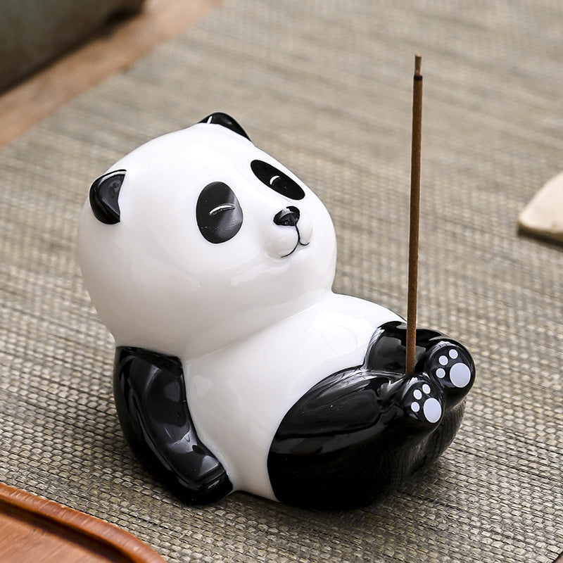 Ceramic Panda Dundun Incense Insert