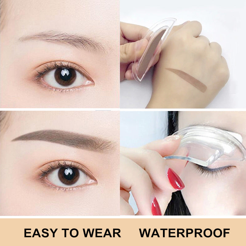 Waterproof EyeBrow Stamp with Brow Brush