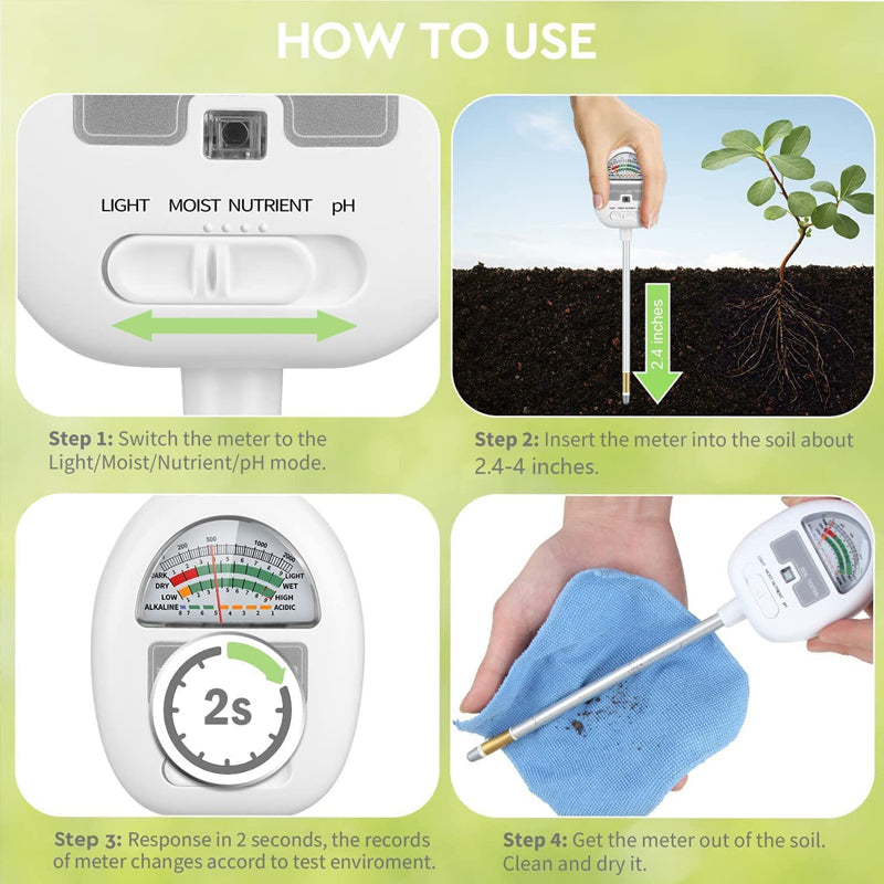 4 in 1 Soil Moisture Detector