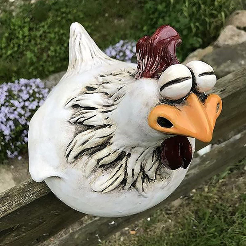 Big Hen Big Eye Chicken Resin Crafts Decoration Yard