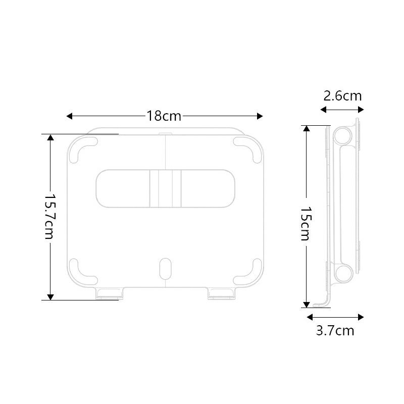 Double Layer Aluminum Folding Tablet Stand