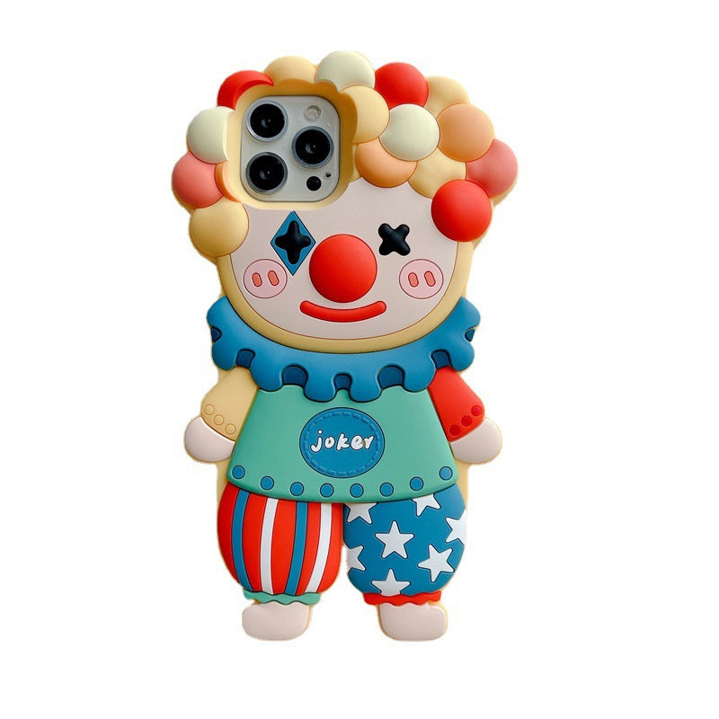 Clown Silicone 3D Colorful Phone Case