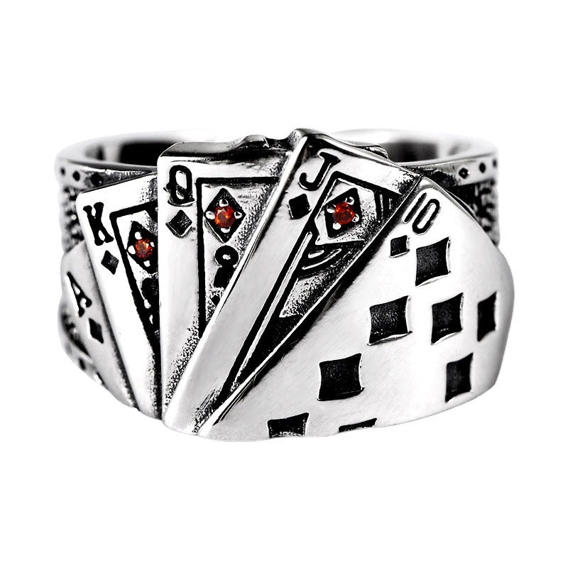 Folbom - Creative Poker Straight Flush Ring