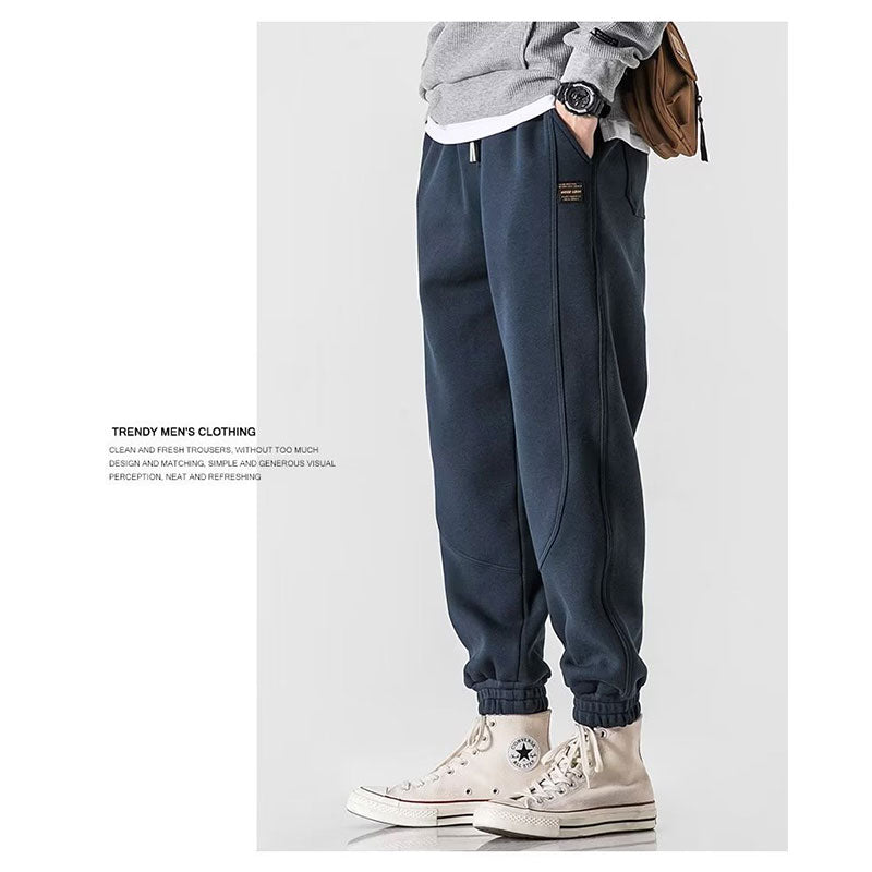 Loose Casual Fleece Men's Pants