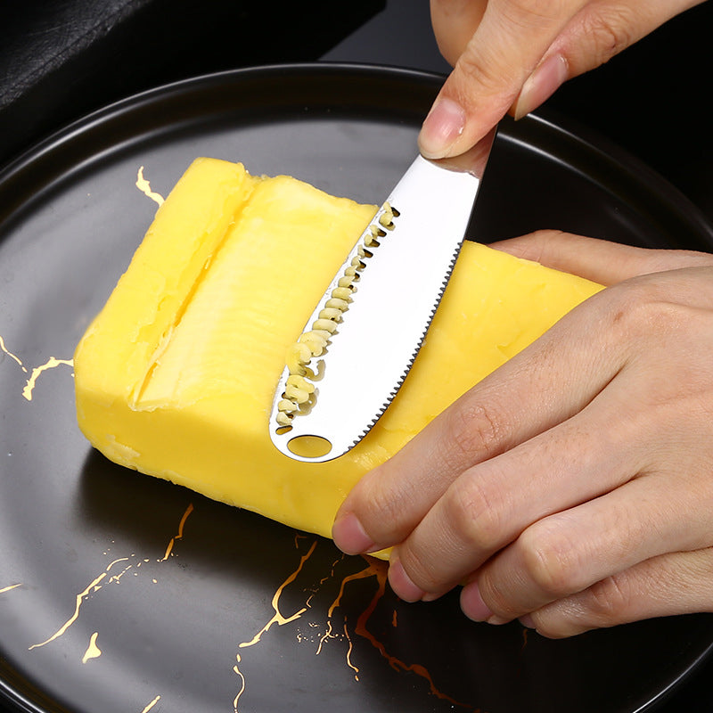 Stainless Steel Perforated Butter Knife