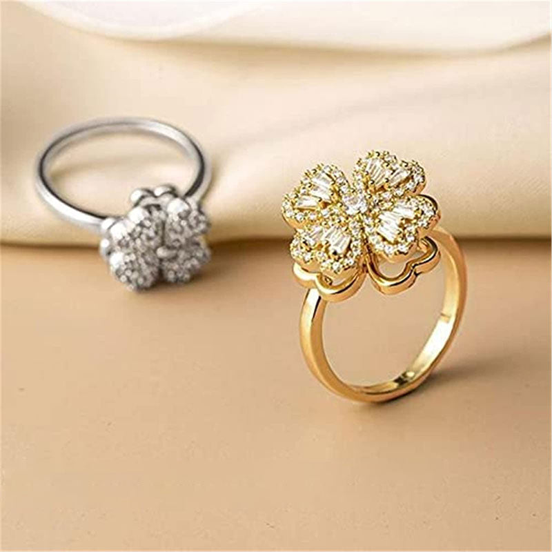 Rotating Clover Ring