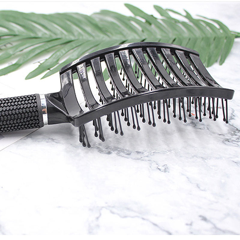 Plastic Spare Rib Health Massage Large Curved Comb