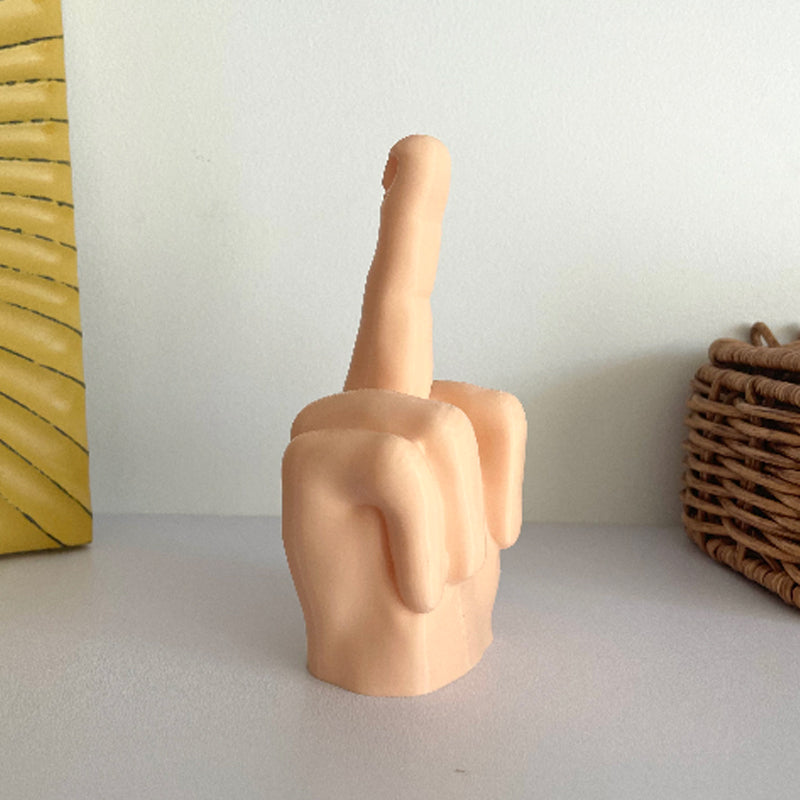 Little Blue Fat Middle Finger Ornament