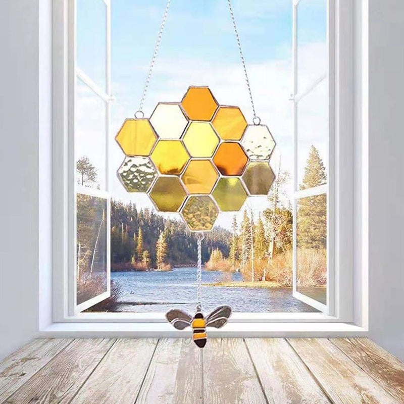 Stained Honeycomb Hanging Decoration