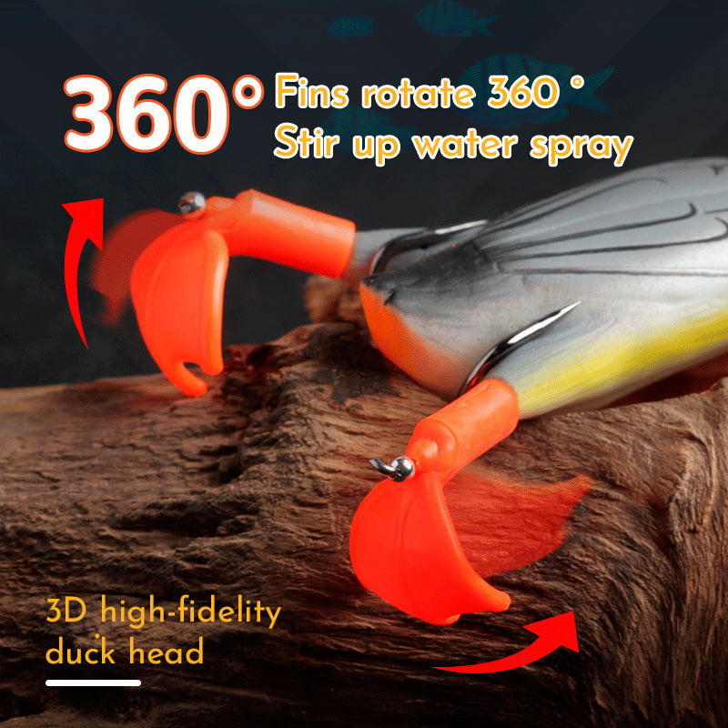 Double Propeller Duckling Soft Bionic Bait