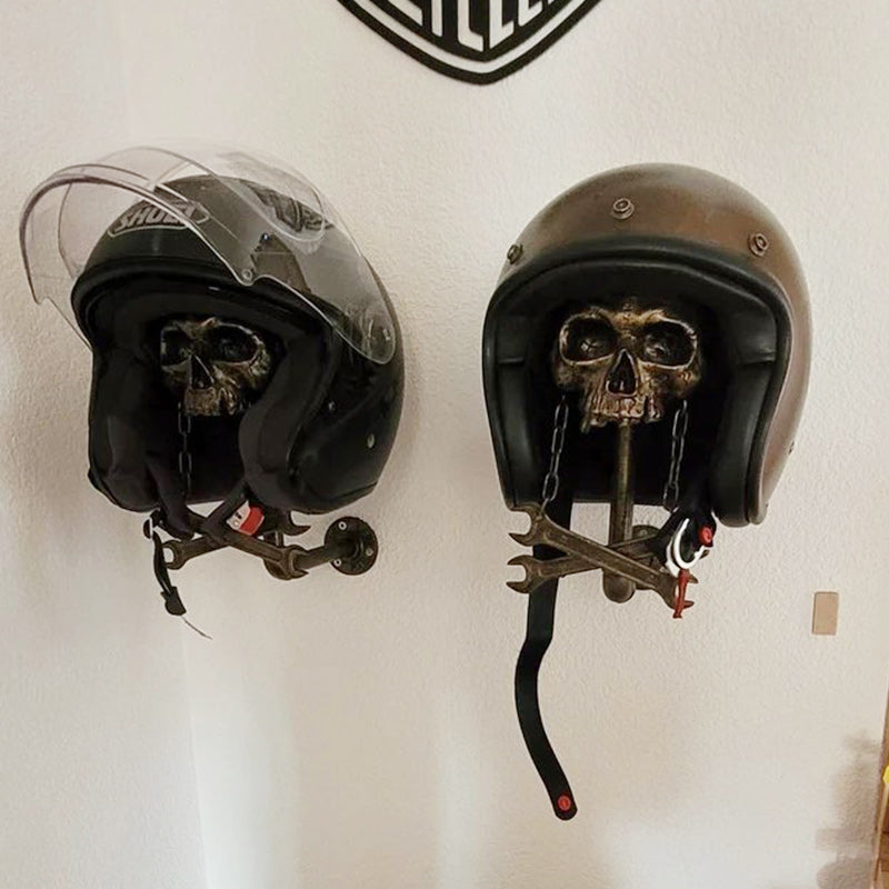 ☠️Motorcycle Skull Helmet Holder