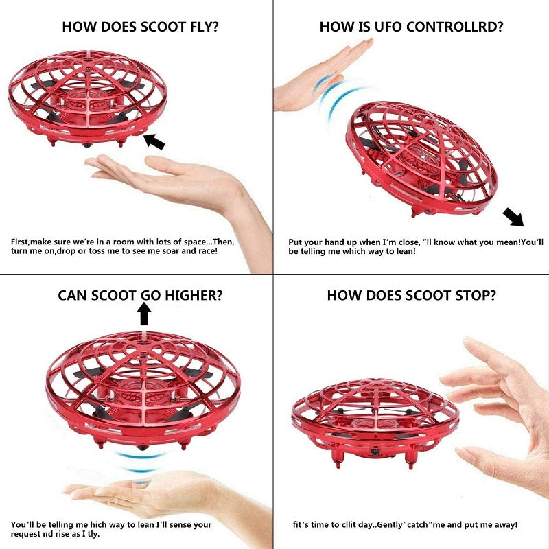 UFO Hand-Controlled Mini Drones Toys