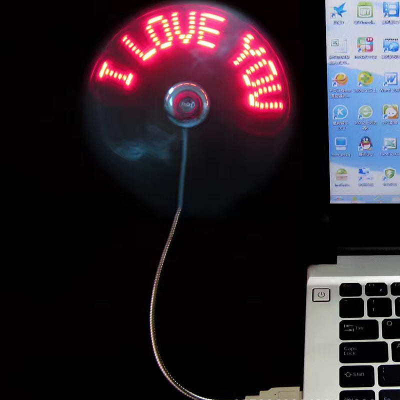 New USB Clock Fan with Real Time Clock