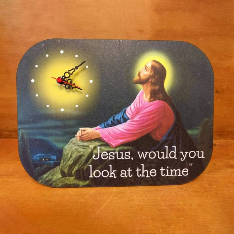 Funny Wall Clock Jesus