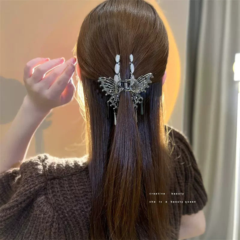 Tassel Big Butterfly Shark Clip