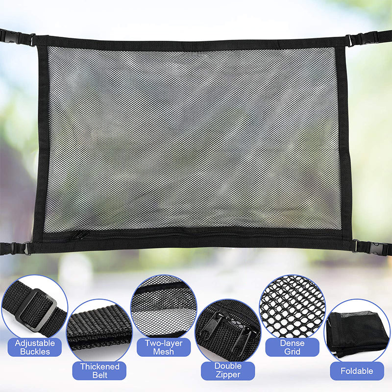 Car Ceiling Storage Net Truck Pocket Universal