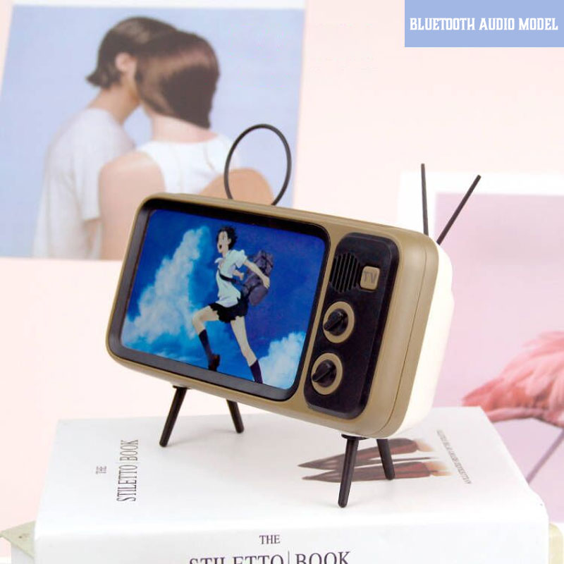 Retro TV BlueTooth Speaker Mobile Phone Holder