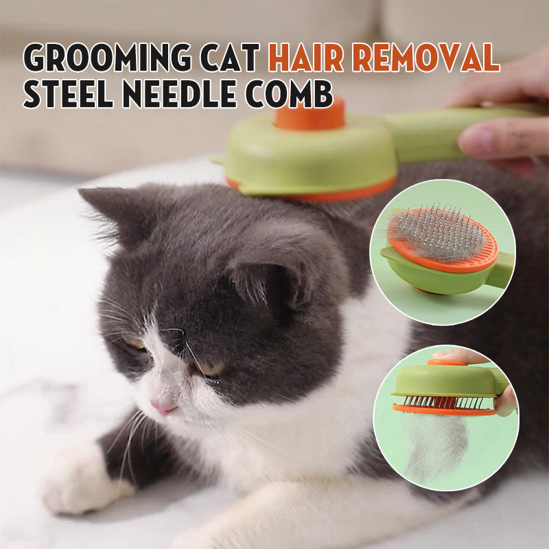 Grooming Cat Hair Removal Steel Needle Comb