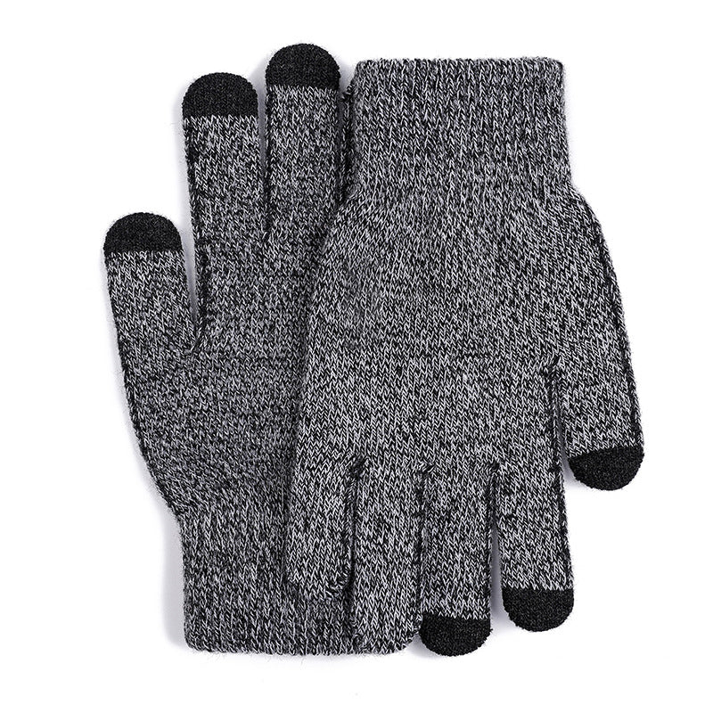 Cycling non-slip knitted gloves