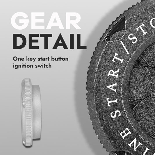 Car One-button Start Button Decoration-Gear