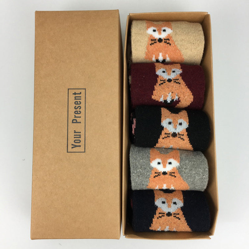 Christmas Autumn Winter Thickened Warm Wool Socks