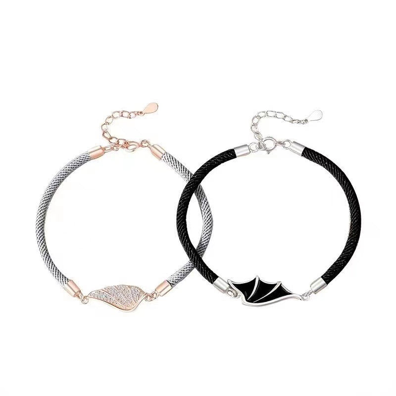 Angel and Demon Couple Bracelet