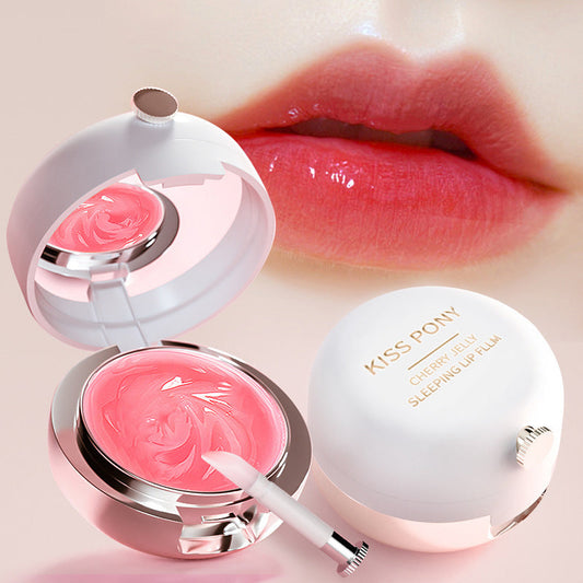 Air Cushion Moisturizer Lip Mask, Prevention Dry and Crack Lip Built-in Lip Brush