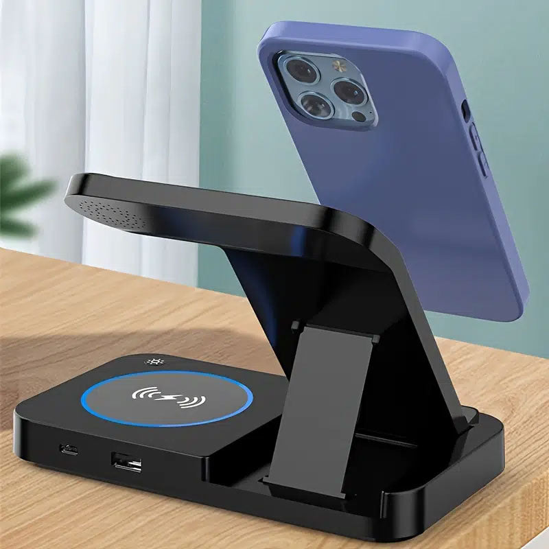 4 In 1 Foldable Wireless Charging Station