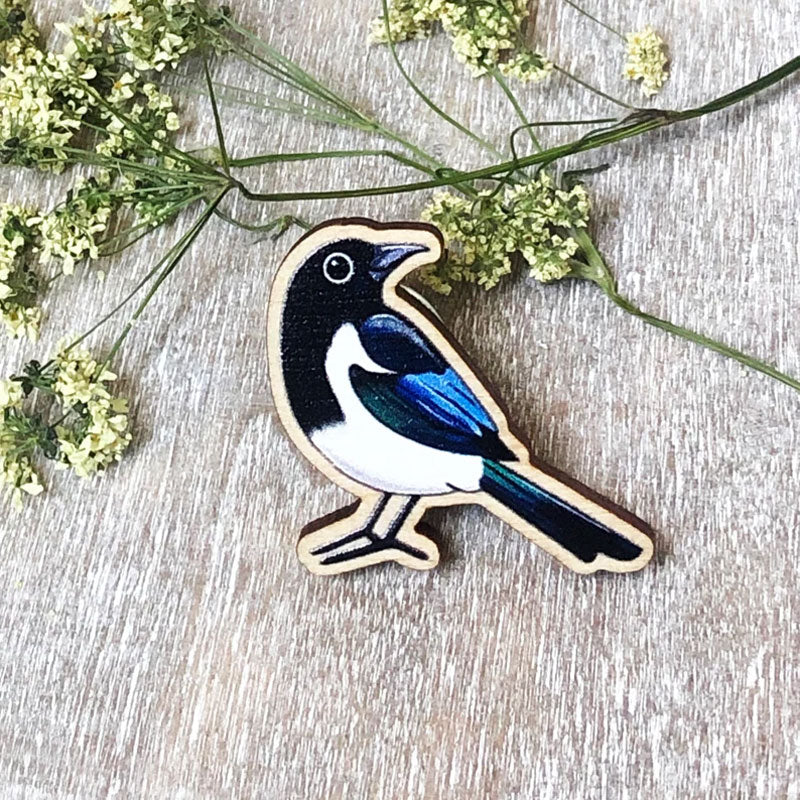 Handmade Mini Tiny Bird Badg