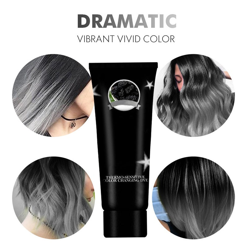 Thermochromic hair dye