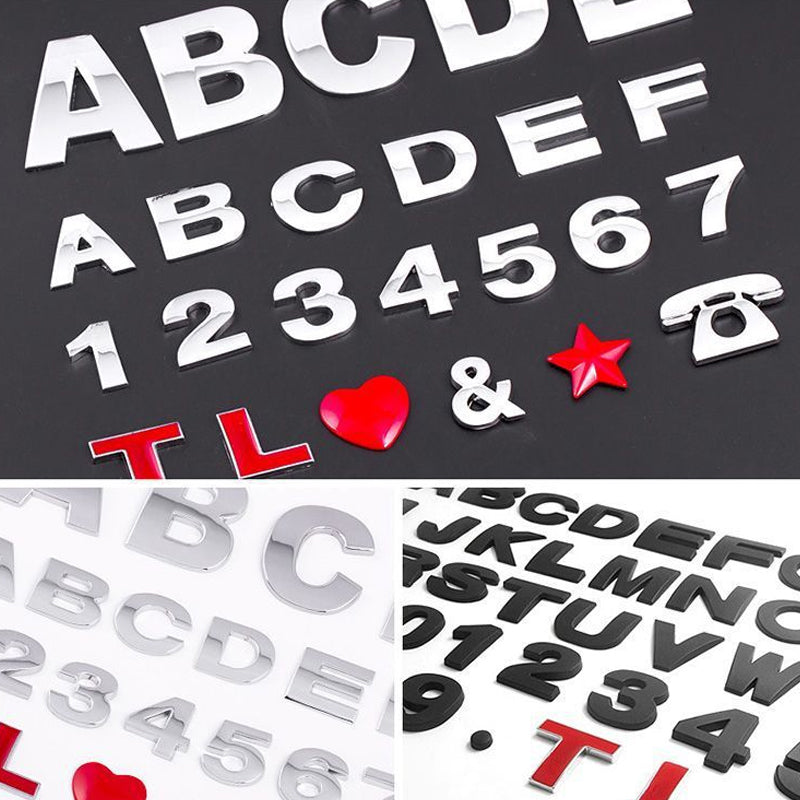 Car English Alphabet Stickers