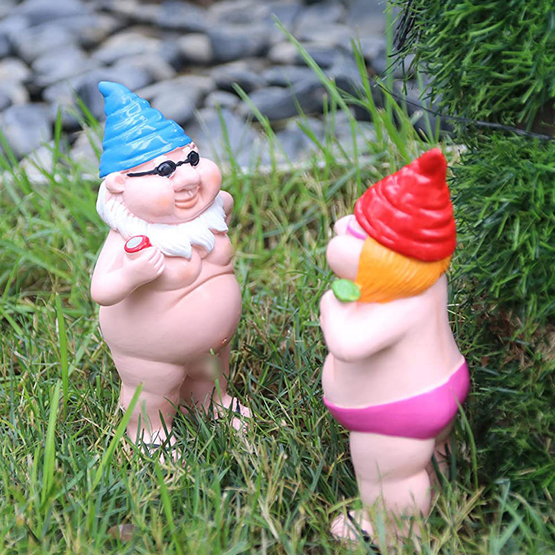 Naked Gnome Statue