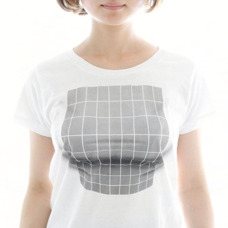 Illusion line T-shirt