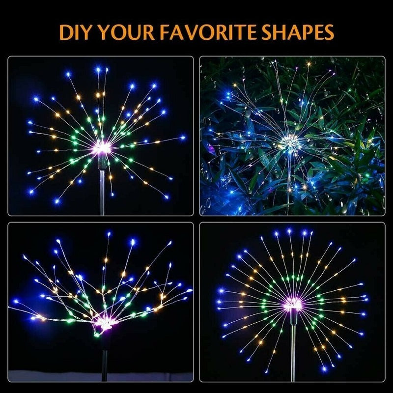 Waterproof Solar Garden Fireworks LED Lamp💡