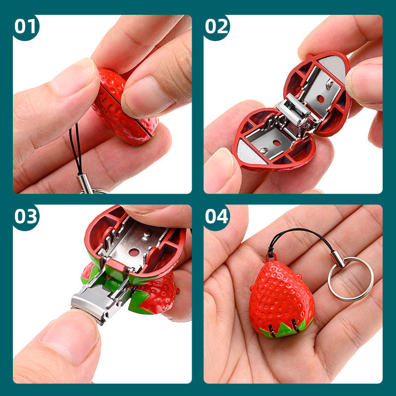 Creative Mini Fruit Folding Nail Clipper