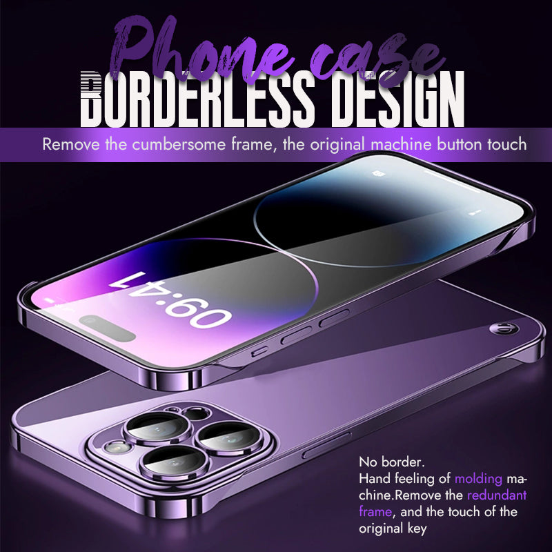 Frameless Phone Case With Lens Film