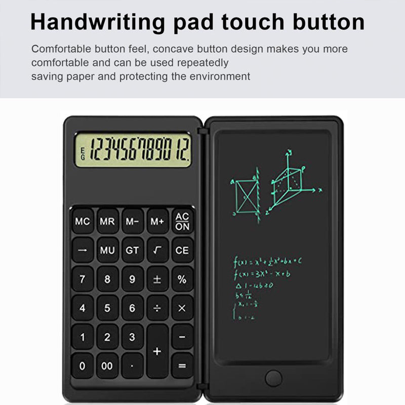 Foldable Digital Drawing Pad Calculator with Stylus