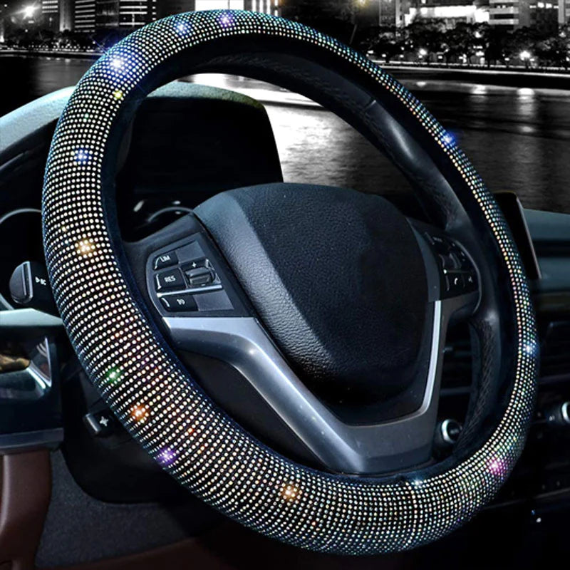 Rhinestone Steering Wheel Cover