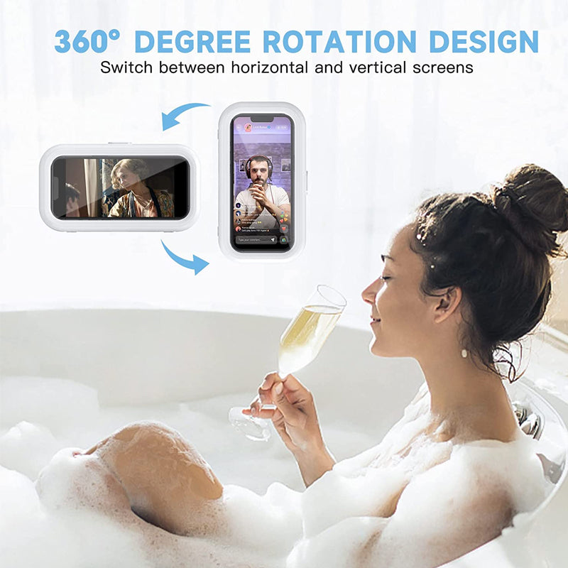 Hole-free Wall-mounted Waterproof Mobile Phone Holder