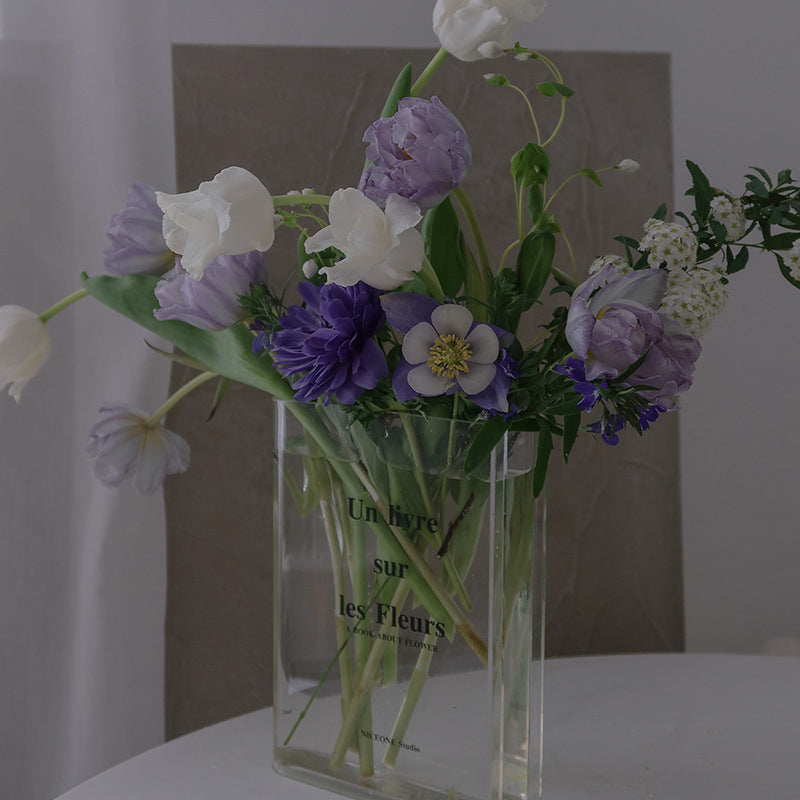 Ins Book Acrylic Vase