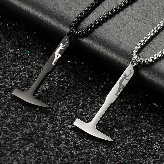 Titanium Steel Hammer Inspirational Pendant