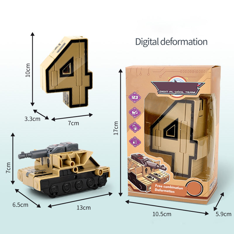 Children's Digital Transformation Robot Toy