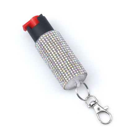 Self Defense Spray Diamond Keychain