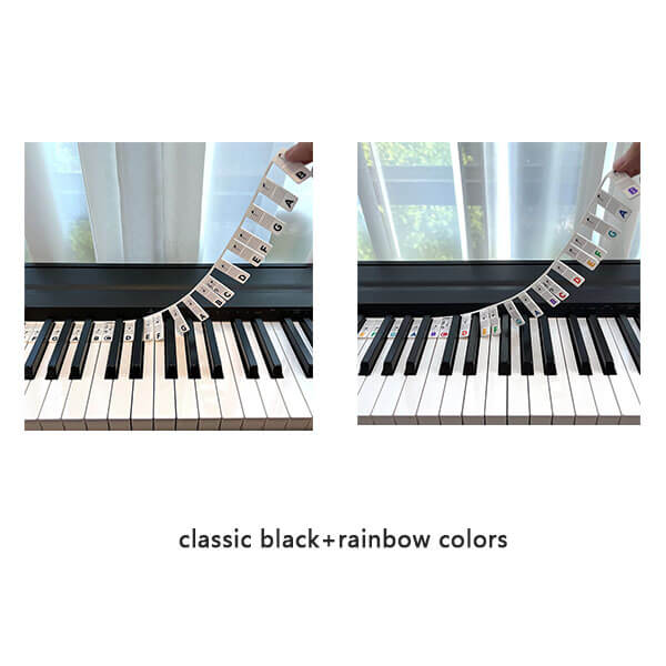 Removable Piano Keyboard Note Labels