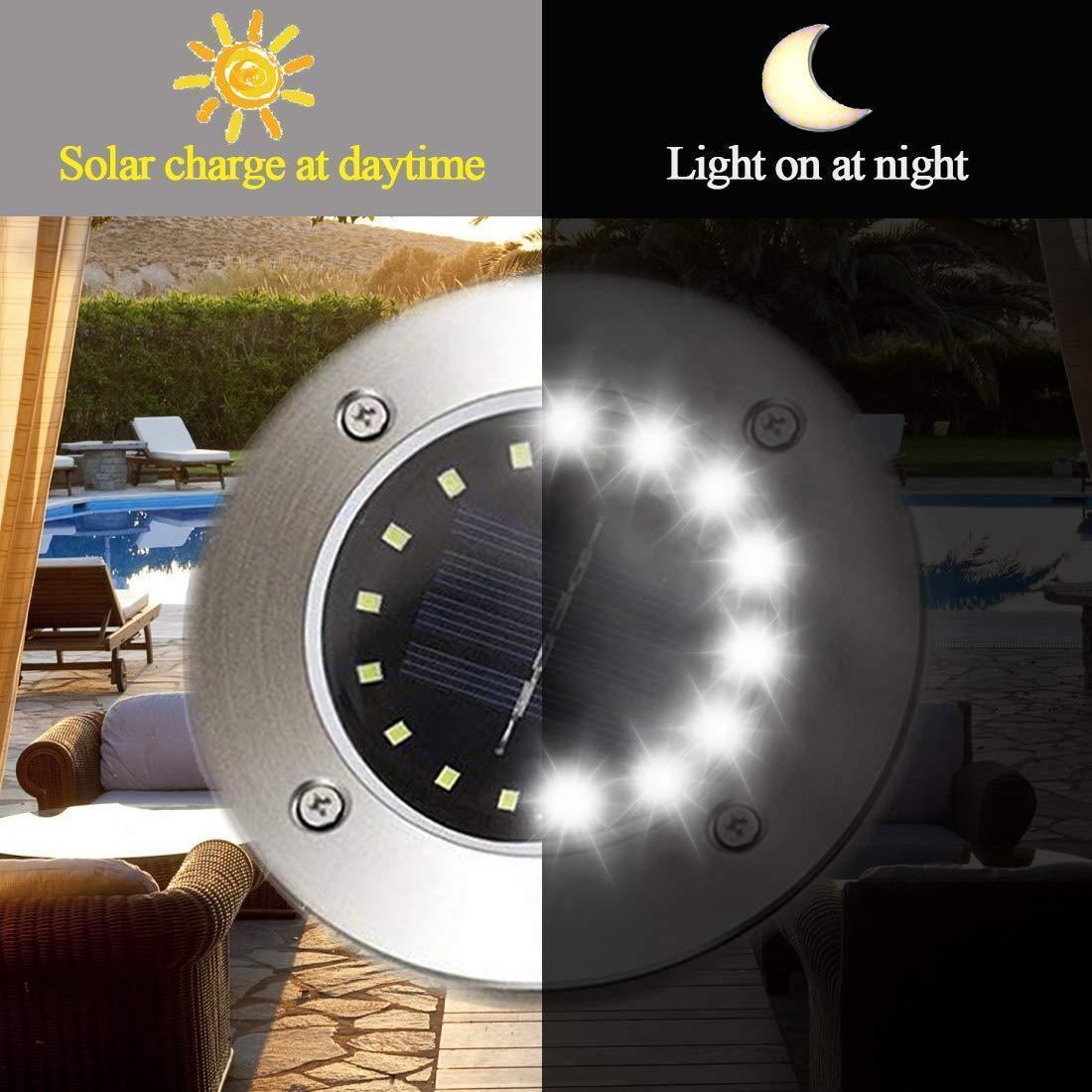 Solar Powered Floor Path LED Light