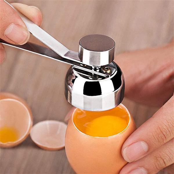 Stainless Steel Egg Shell Opener Topper Cutter Cracker Knocker Kitchen Cook Tool