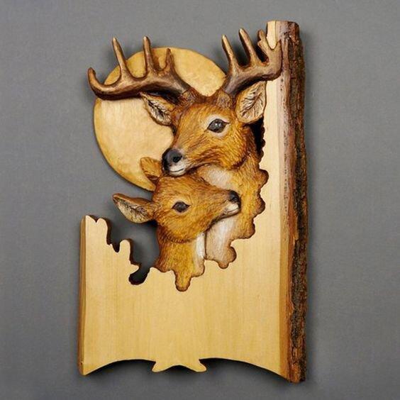 🐻Animal Carving Handcraft Wall Decor