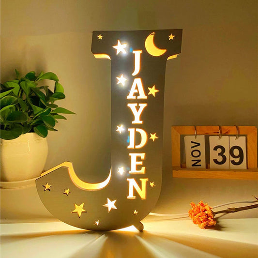 Personalized Letter Name Night Light